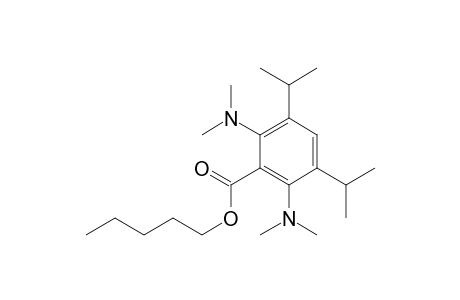 n-Pentyl 2,6-bis(dimethylamino)-3,5-diisopropylbenzoate