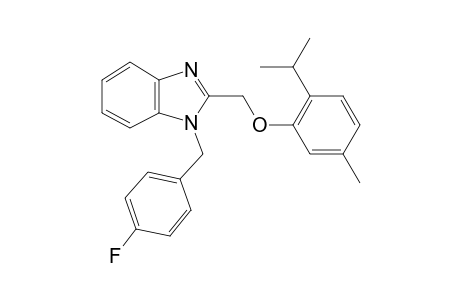 1-(4-fluorobenzyl)-2-[(2-isopropyl-5-methyl-phenoxy)methyl]benzimidazole