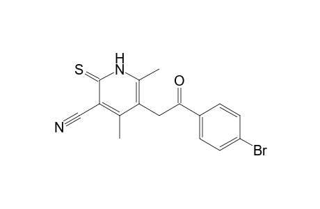5-[2-(4-bromophenyl)-2-keto-ethyl]-4,6-dimethyl-2-thioxo-1H-pyridine-3-carbonitrile