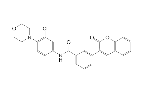 N-[3-chloro-4-(4-morpholinyl)phenyl]-3-(2-oxo-2H-chromen-3-yl)benzamide