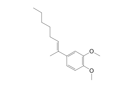 (E)-1,2-dimethoxy-4-(oct-2-en-2-yl)benzene