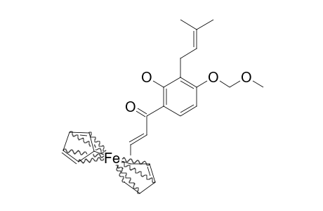 (E)-1-(2-HYDROXY-4-METHOXYMETHOXY-3-PRENYLPHENYL)-3-FERROCENYL-2-PROPEN-1-ONE