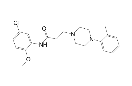 N-(5-chloro-2-methoxy-phenyl)-3-(4-O-tolyl-piperazin-1-yl)-propionamide