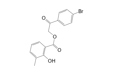 2-(4-Bromophenyl)-2-oxoethyl 2-hydroxy-3-methylbenzoate
