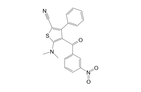 5-(dimethylamino)-4-(3-nitrobenzoyl)-3-phenyl-thiophene-2-carbonitrile
