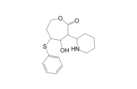 (3RS,4SR,5SR)-4-Hydroxy-5-phenylthio-3-[(2RS)-2-piperidyl]oxepan-2-one