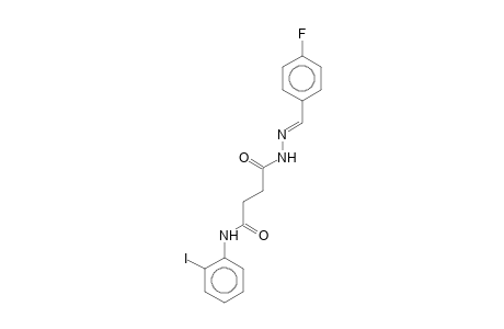4-[(2E)-2-(4-Fluorobenzylidene)hydrazino]-N-(2-iodophenyl)-4-oxobutanamide