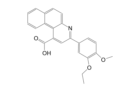3-(3-ethoxy-4-methoxyphenyl)benzo[f]quinoline-1-carboxylic acid