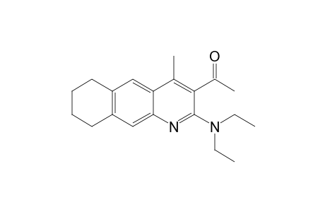 2-(diethylamino)-4-methyl-6,7,8,9-tetrahydrobenzo[g]quinolin-3-yl methyl ketone