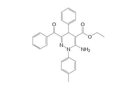 3-Amino-6-benzoyl-5-phenyl-2-p-tolyl-2,5-dihydropyridazine-4-carboxylic acid ethyl ester