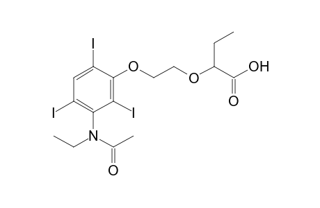 2-{2-[3-(N-ethylacetamido)-2,4,6-triiodophenoxy]ethoxy}butyric acid