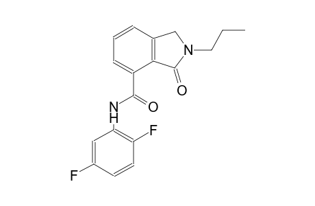 N-(2,5-difluorophenyl)-3-oxo-2-propyl-4-isoindolinecarboxamide