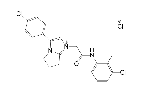 1-[2-(3-chloro-2-methylanilino)-2-oxoethyl]-3-(4-chlorophenyl)-6,7-dihydro-5H-pyrrolo[1,2-a]imidazol-1-ium chloride