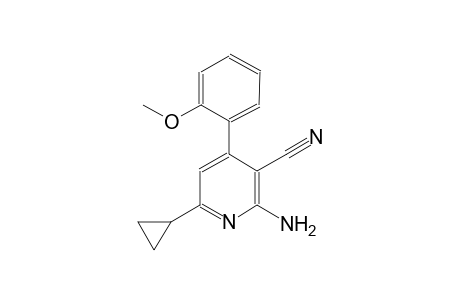 2-amino-6-cyclopropyl-4-(2-methoxyphenyl)nicotinonitrile