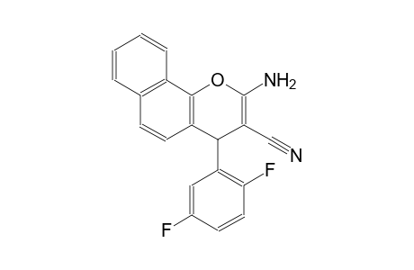 4H-naphtho[1,2-b]pyran-3-carbonitrile, 2-amino-4-(2,5-difluorophenyl)-
