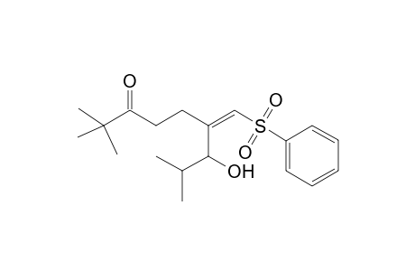 (Z)-2-(2-Pivaloyl)ethyl-2-(1-hydroxy-2-methyl)propylvinyl phenyl sulfone