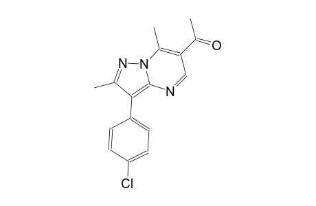 ethanone, 1-[3-(4-chlorophenyl)-2,7-dimethylpyrazolo[1,5-a]pyrimidin-6-yl]-