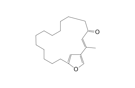 2-Methyl-17-oxabicyclo[15.2.1]nonadeca-2-en-4-one