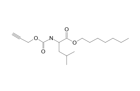 L-Leucine, N-propargyloxycarbonyl-, heptyl ester