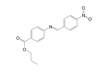 Propyl 4-([(E)-(4-nitrophenyl)methylidene]amino)benzoate