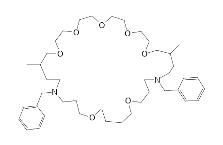 18,31-Dibenzyl-15,34-dimethyl-1,4,7,10,13,22,27-heptaoxa-18,31-diazacyclotricontane