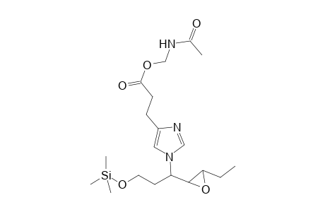 1-[1'-(Trimethylsilyloxy)-4',5'-epoxyhept-3'-yl]-4-{2"-[N'-(acetylamino)methoxycarbonyl]ethyl}-imidazole