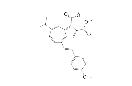 Dimethyl 7-isopropyl-4-(E)-[(2'-(4"-methoxyphenyl)ethenyl]azulene-1,2-dicarboxylate