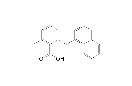 Benzoic acid, 2-methyl-6-(1-naphthalenylmethyl)-