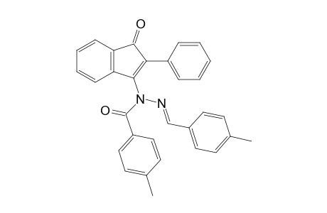 3-[1'-(4-Methylbenzoyl)-2'-(4-methylbenzylidene)hydrazino]-2-phenylinden-1-one