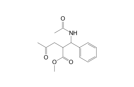 Benzenepropanoic acid, .beta.-(acetylamino)-.alpha.-(2-oxopropyl)-, methyl ester
