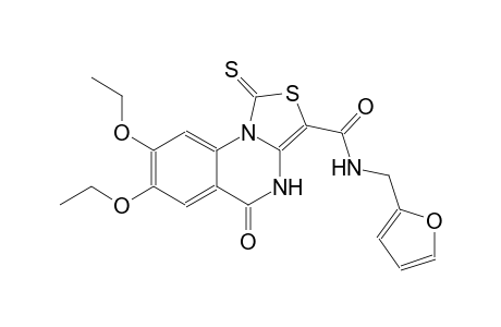 thiazolo[3,4-a]quinazoline-3-carboxamide, 7,8-diethoxy-N-(2-furanylmethyl)-4,5-dihydro-5-oxo-1-thioxo-