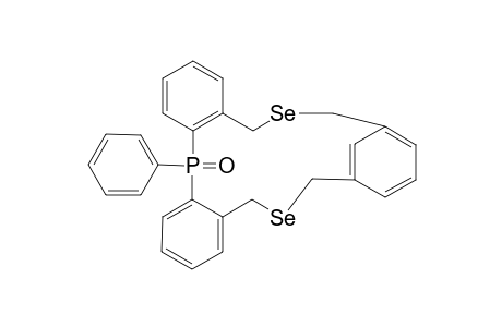 11-Phenyl-11,16-dihydro-4H,6H,18H-11.lammada.5-tribenzo[c,f,kl][1,9,5]diselenaphosphacyclotetradecin-11-one