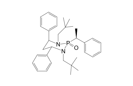 (RS)-(4l,6l,1'x)-1,3-Bis-(2,2-dimethylpropyl)-4,6-diphenyl-2-(1-phenylethyl)-1,3,2-diazaphosphorinane 2-oxide