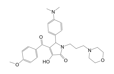 2H-pyrrol-2-one, 5-[4-(dimethylamino)phenyl]-1,5-dihydro-3-hydroxy-4-(4-methoxybenzoyl)-1-[3-(4-morpholinyl)propyl]-
