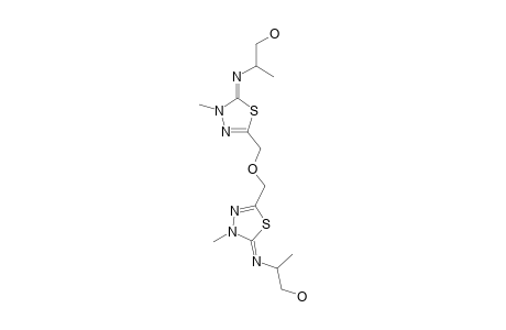 2,2'-OXYDIMETHYLENE-BIS-[4,5-DIHYDRO-5-(1-HYDROXYMETHYLETHYLIMINO)-4-METHYL-1,3,4-THIADIAZOLE]