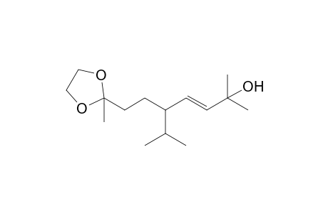 (E)-8,8-(Ethylenedioxy)-5-isopropyl-2-methylnon-3-en-2-ol
