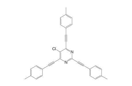 5-Chloro-2,4,6-tris(p-tolylethynyl]pyrimidine
