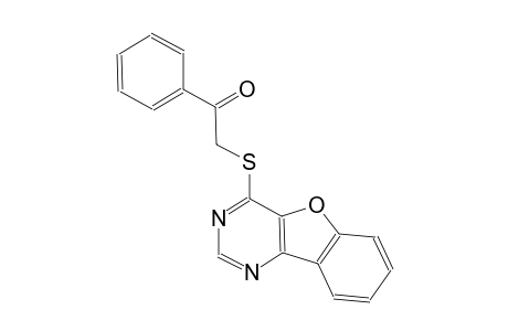 2-([1]benzofuro[3,2-d]pyrimidin-4-ylsulfanyl)-1-phenylethanone