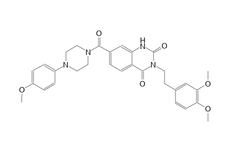 3-[2-(3,4-dimethoxyphenyl)ethyl]-7-{[4-(4-methoxyphenyl)-1-piperazinyl]carbonyl}-2,4(1H,3H)-quinazolinedione