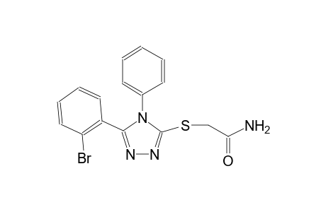 2-{[5-(2-bromophenyl)-4-phenyl-4H-1,2,4-triazol-3-yl]sulfanyl}acetamide