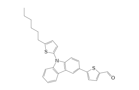 5-(9-(5-Hexylthiophen-2-yl)-9H-carbazol-3-yl)thiophene-2-carbaldehyde