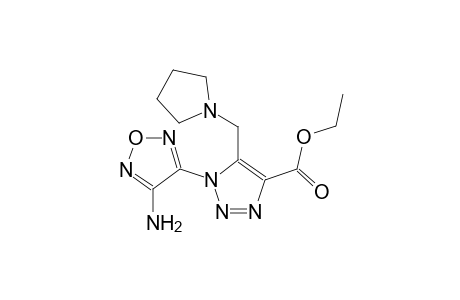 Ethyl 1-(4-amino-1,2,5-oxadiazol-3-yl)-5-(1-pyrrolidinylmethyl)-1H-1,2,3-triazole-4-carboxylate