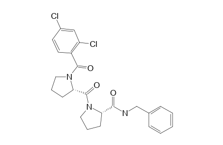 (S)-N-Benzyl-1-((2,4-dichlorobenzoyl)-L-prolyl)pyrrolidine-2-carboxamide