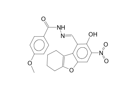 2,3-tetramethyleno-4-(4-methoxybenzoylhydrazonomethyl)-5-hydroxy-6-nitrobenzo[b]furan