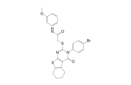 2-{[3-(4-bromophenyl)-4-oxo-3,4,5,6,7,8-hexahydro[1]benzothieno[2,3-d]pyrimidin-2-yl]sulfanyl}-N-(3-methoxyphenyl)acetamide