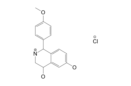 4,6-DIHYDROXY-1-(4'-METHOXY-PHENYL)-TETRAHYDRO-ISOQUINOLINIUM-CHLORIDE