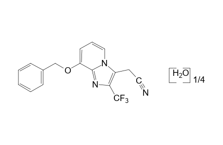 8-(benzyloxy)-2-(trifluoromethyl)imidazo[1,2-a]pyridine-3-acetonitrile, hydrated