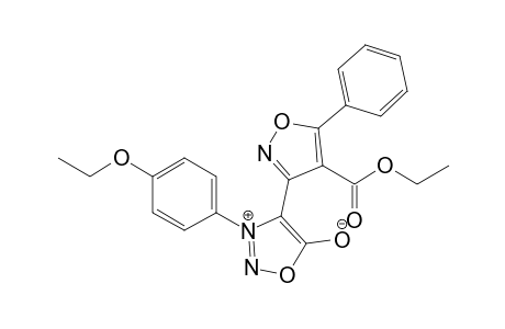 3-(p-Ethoxyphenyl)-4-(4'-ethoxycarbonyl-5'-phenylisoxazol-3'-yl)sydnone