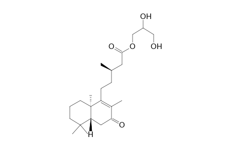 (3R)-5-[(4aR,8aR)-2,5,5,8a-tetramethyl-3-oxo-4a,6,7,8-tetrahydro-4H-naphthalen-1-yl]-3-methylpentanoic acid 2,3-dihydroxypropyl ester