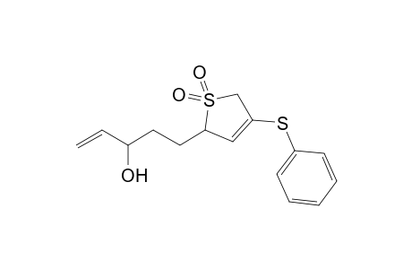 2-(3-Hydroxy-4-pentenyl)-4-phenylthio-3-sulfolene